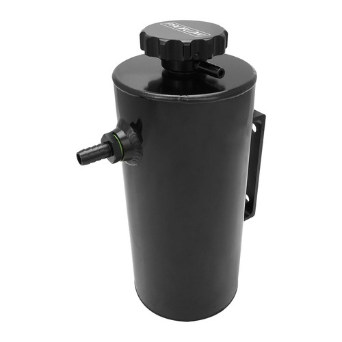 Proflow Radiator Overflow Tank Universal Aluminium 2.5L 120mm Diameter 250mm Height Black