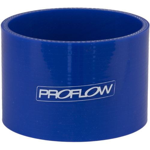 Proflow Hose Tubing Air intake Silicone Straight 1.00in. Straight 3in. Length Blue