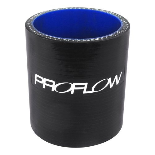 Proflow Hose Tubing Air intake Silicone Straight 2.25in. Straight 3in. Length Black