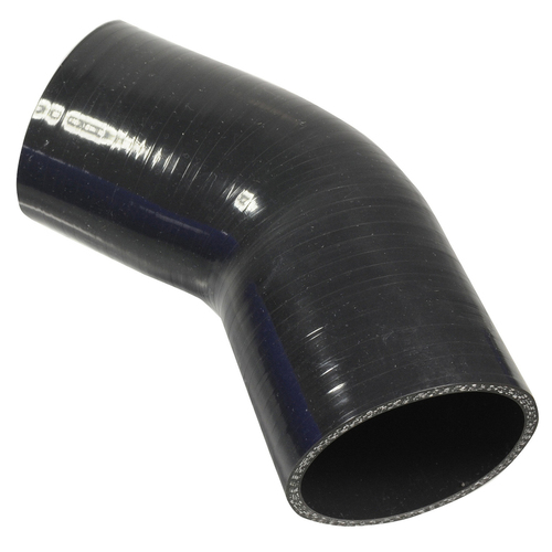 Proflow Hose Tubing Air intake Silicone Coupler 1.75in. 45 Degree Elbow Black