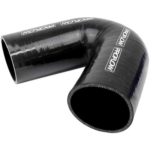 Proflow Hose Tubing Air intake Silicone Coupler 2.50in. 135 Degree Elbow Black