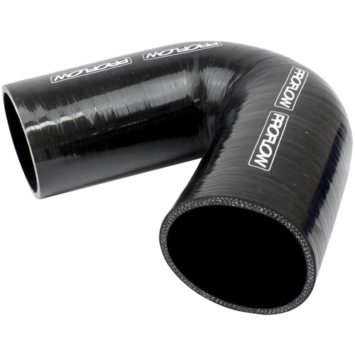 Proflow Hose Tubing Air intake Silicone Coupler 3.00in. 135 Degree Elbow Black