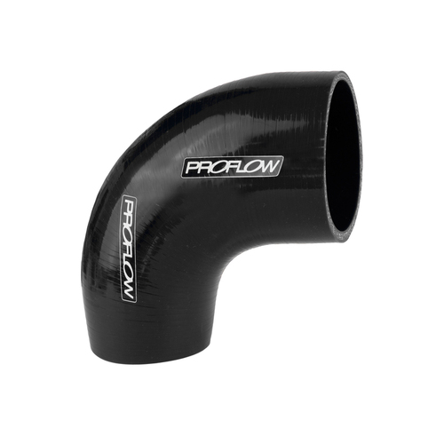 Proflow Hose Tubing Air intake Silicone Reducer 2.00in. - 2.25in. 90 Degree Elbow Black