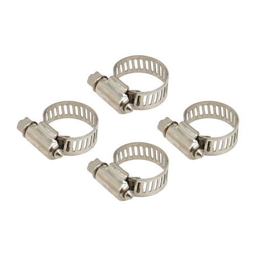 Proflow Hose Clamp Worm Drive Stainless 12mm Wide 16mm-25mm Range 4 Pack