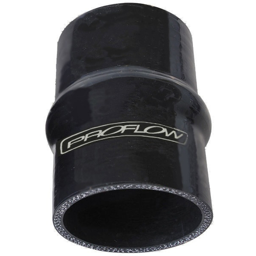 Proflow Hose Tubing Silicone Coupler Hump Style 2.50in. Straight 3in. Length Black