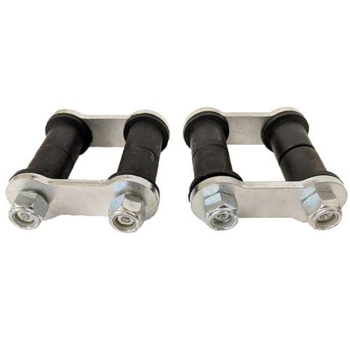 Proflow Leaf Spring Shackle Kit Rubber Bushings 57mm Zinc