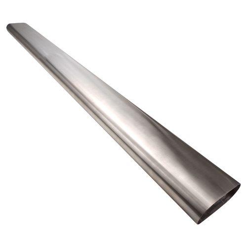 Proflow Oval Exhaust Tubing Straight 3.00'' Nominal Diameter 96x40mm Stainless Steel 1 meter Length