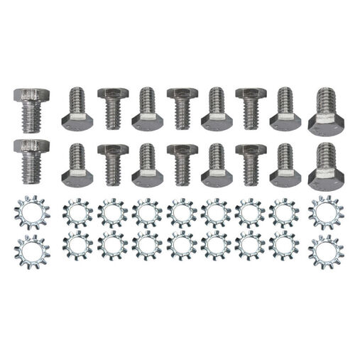 Proflow Oil Pan Bolt Kit Stainless Steel SB Chevrolet Oldsmobile V8 18 Piece Set