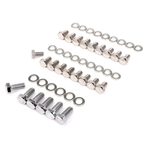 Proflow Oil Pan Bolt Kit Stainless Steel SB Ford 289 302 351 Windsor & Cleveland 24 Piece Set