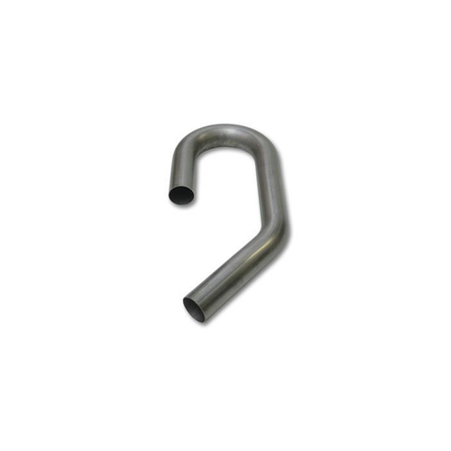 Proflow Exhaust Tubing U-J Mandrel Bend 2.50 in. Diameter 45/180 Degrees Stainless Steel 5.0 in. Bend Radius