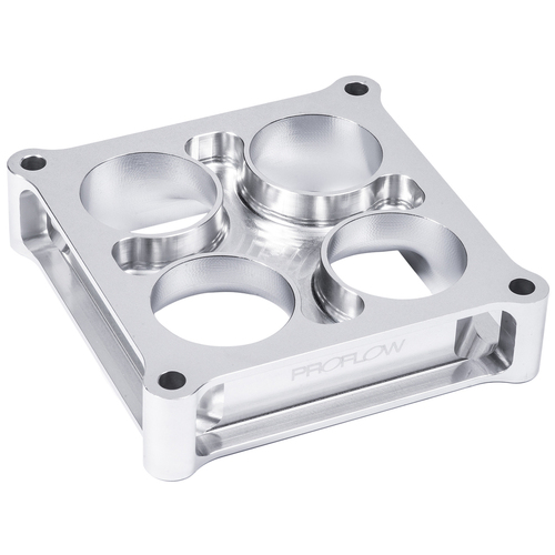 Proflow Carburettor Spacer Aluminium 1.5 in. Thick Tapered Combo 4500 Square Bore