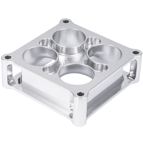 Proflow Carburettor Spacer Aluminium 2 in. Thick Tapered Combo 4500 Square Bore