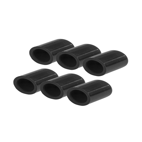 Proflow Silicone Vacuum Port Block Off 6mm x 6pcs Black