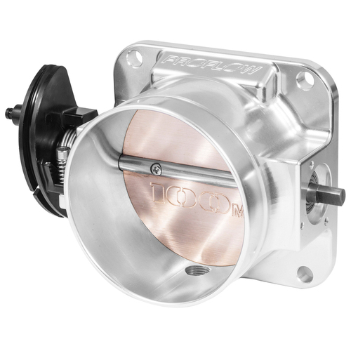 Proflow Throttle Body Universal 100mm Bore Size MPI Billet Aluminium Natural