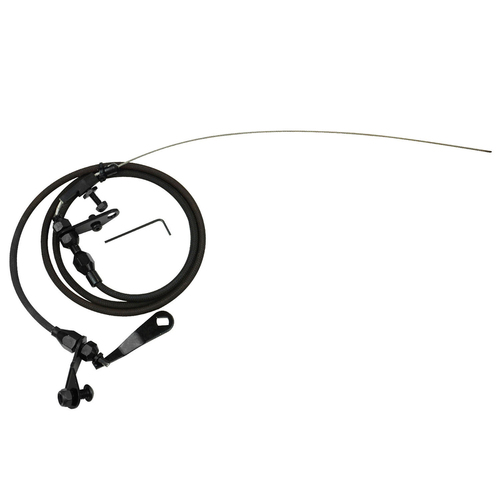 Proflow Automatic Transmission Black Braided Stainless Kickdown Kit Carburettor For Ford C-4 Kit