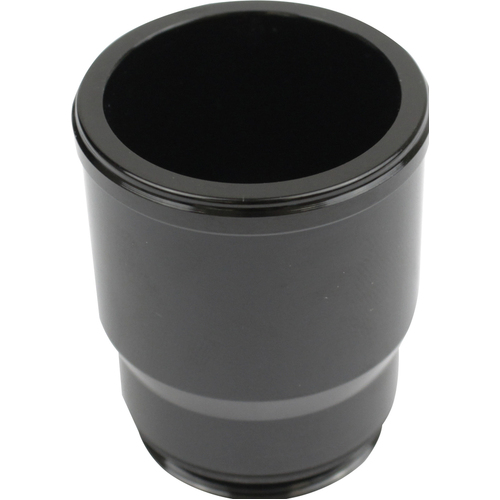 Proflow Inlet Fittings Aluminium 1.250 in. Hose to 1 3/16 in. Straight Cut Male Black Anodised