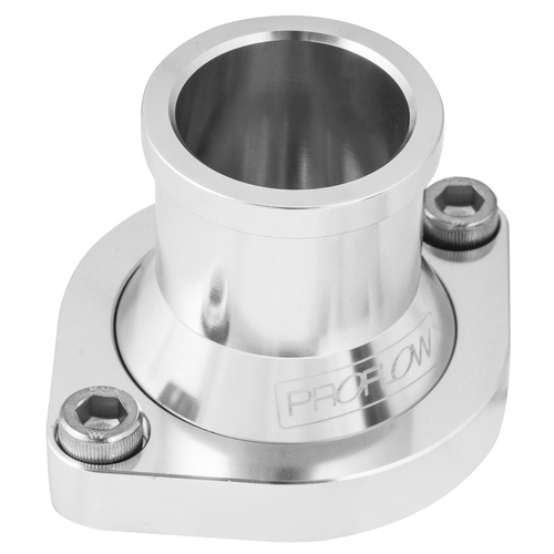 Proflow Water Neck Billet Aluminium Silver Anodised Straight Up SB For Ford 302-351 Cleveland