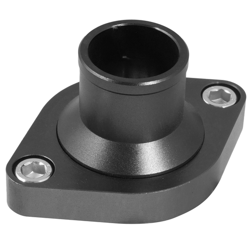 Proflow Water Neck Billet Aluminium Black Anodised Straight Up SB & BB Chev