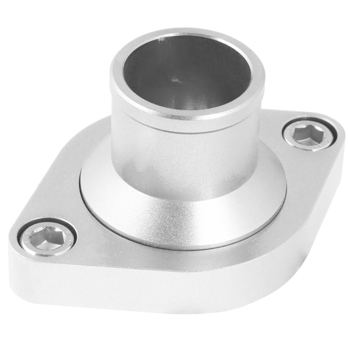 Proflow Water Neck Billet Aluminium Silver Anodised Straight Up SB & BB Chev