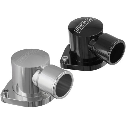 Proflow Water Neck For Holden Commodore LS1/LS2/LS3 90 Degree Swivel Billet Aluminium Silver Anodised