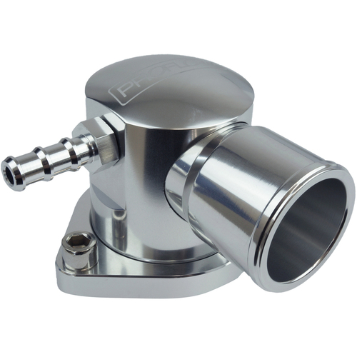 Proflow Water Neck 90 Degree Swivel For Ford Barra 4.0L EF-FG XR6 Billet Aluminium Silver Anodised