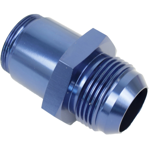 Proflow Inlet Fittings Aluminium -16 AN Male to 1 3/16 in. Straight Cut Male Blue Anodised