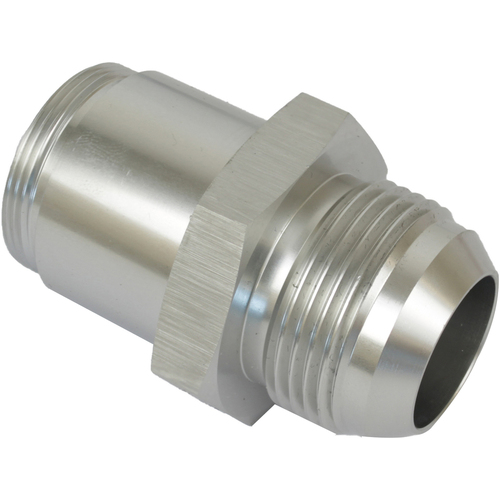 Proflow Inlet Fittings Aluminium -20 AN Male to 1 3/20 in. Straight Cut Male Silver Anodised