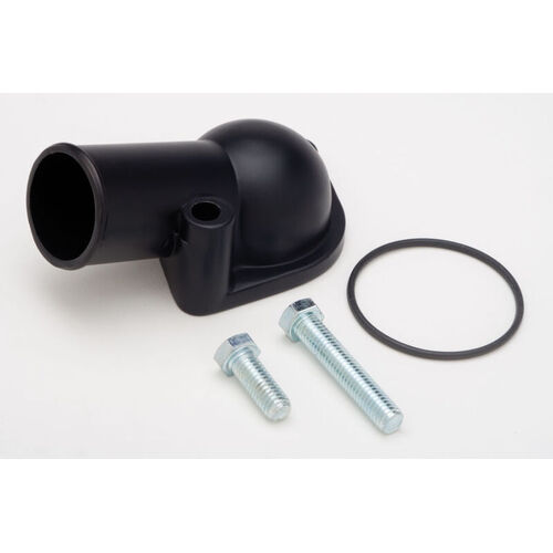 Proflow Aluminium Water Neck For Chevrolet Angle O'Ring Style Black Each