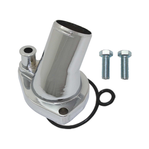 Proflow Aluminium Water Neck For Ford 289-302 351W O'Ring Style Chrome