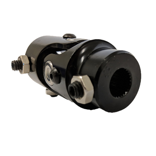 Proflow U-Joint Steering Forged Steel 9/16in. -26 Spline To 3/4in. Smooth Round