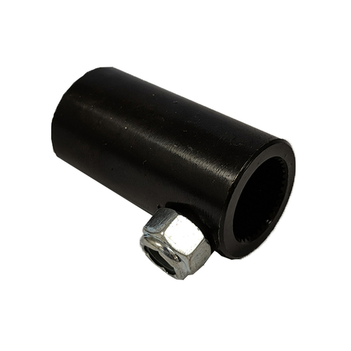 Proflow Steering Shaft Coupler Steel 3/4in. -48 Spline To 3/4in. Round 2in. Overall Length Non Flex