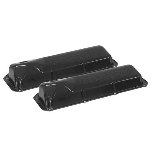 Proflow Valve Covers Steel Black Small Block For Ford 302 301C Pair