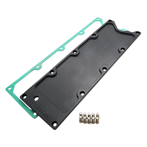 Proflow Engine Valley Cover LS1 DOD Delete Billet Aluminium Low Profile Black