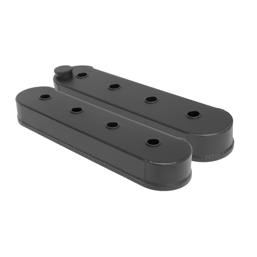 Proflow Valve Covers LS Aluminium Fabricated Black Wrinkle Tall No Coil Stand Pair