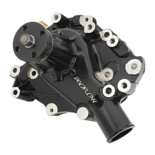 Proflow Water Pump CoolMax Mechanical High-Volume Aluminium Black LH Inlet For Ford 289,302 351W Each