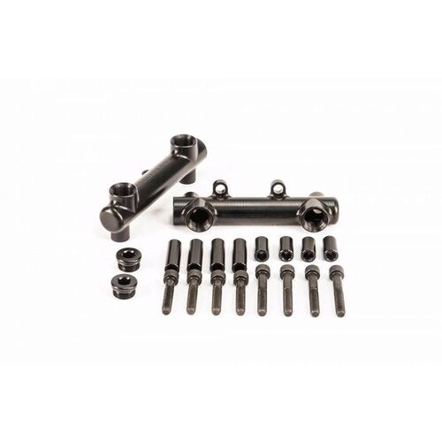 Billet Fuel Rails - Black PWFR01B