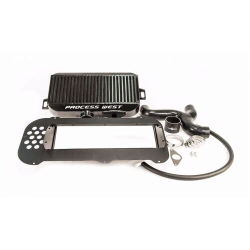 Top Mount Intercooler Kit (suits Subaru 04-07 Forester XT) - Black PWTMIC08B