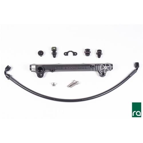 Radium Engineering 08-16 Mitsubishi Evo X OEM Configuation Fuel Rail Kit w /8AN Ports - Black