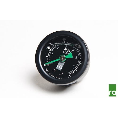 Radium Fuel Pressure Gauge w/ 6AN Inline Adapter