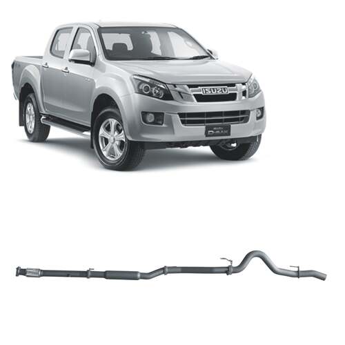 Redback Extreme Duty Exhaust for Isuzu D-MAX (02/2017-10/2020)(With Resonator)