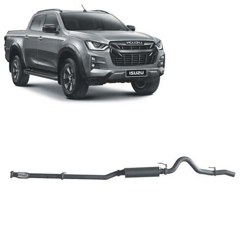 Redback Extreme Duty Exhaust for Isuzu D-MAX (07/2020-on)(With Large Muffler)