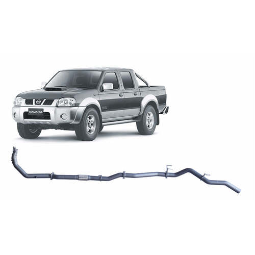 Redback Extreme Duty Exhaust for Nissan Navara D22 2.5L (01/2008-10/2015)(With Cat,No Muffler (pipe only))