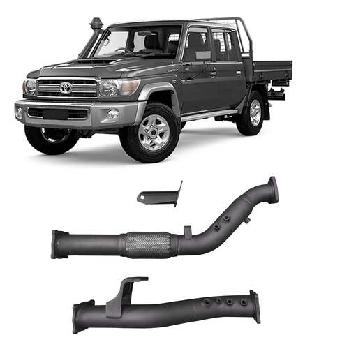 Redback Extreme Duty Exhaust DPF Adaptor Kit for Toyota Landcruiser 76 Series Wagon, 79 Series Single and Double Cab (11/2016-on)(Without Cat)