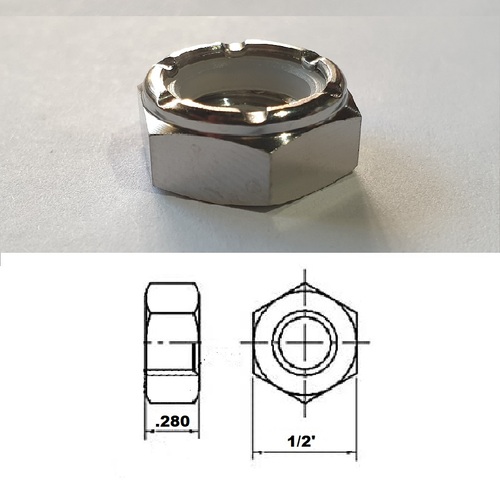 5/16 UNC TITANIUM HEX LOCK NUT GRADE 5