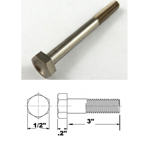 5/16 UNF X 3" TITANIUM HEX BOLT GRADE 5