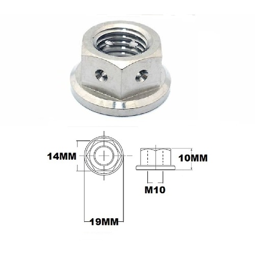 M10X1.25 THREAD TITANIUM RACE DRILLED