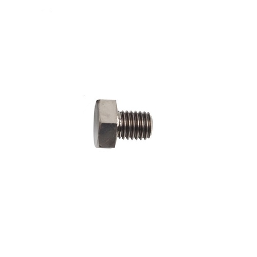 M4X10MM 0.7 THREAD PITCH TITANIUM DIN 933 HEX HEAD BOLT GRADE 5