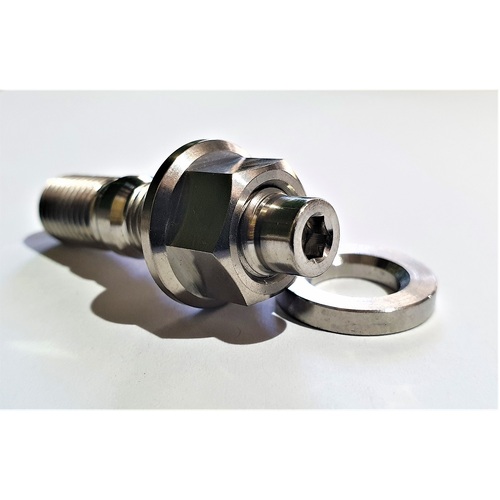 M8X1.25 MANIFOLD STUD NUT AND WASHER SET FLANGE HEX NUT