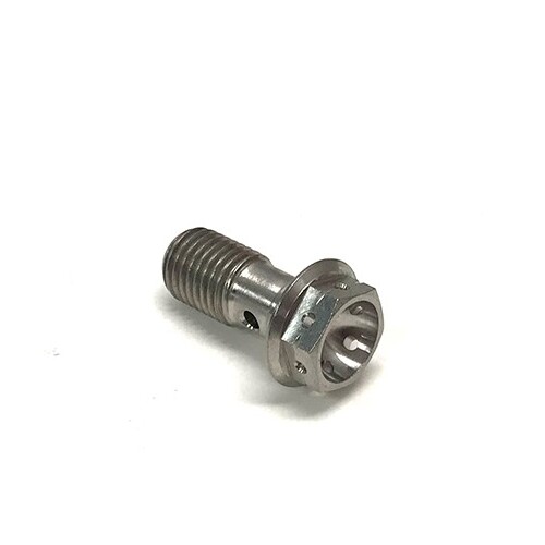 TITANIUM M10X1.00 SINGLE BANJO BOLT