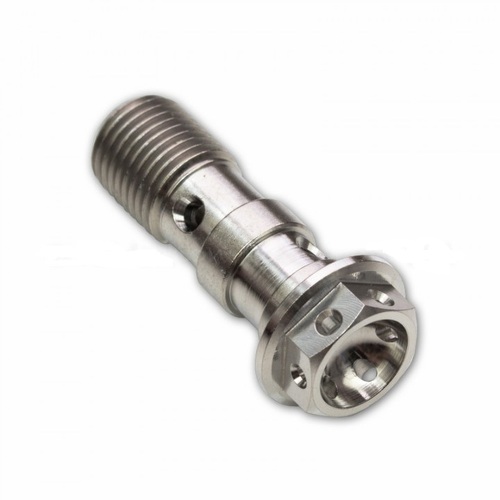 TITANIUM M10X1.25 DOUBLE BANJO BOLT